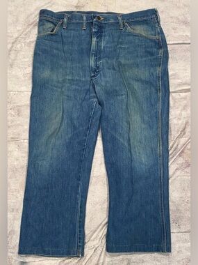 Maverick by Wrangler Blue Bell 60s 70s Denim Jeans Bootcut Flared 36 USA Vintage